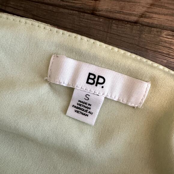 BP Yellow Printed Ruched Tank Top - Picture 4 of 5